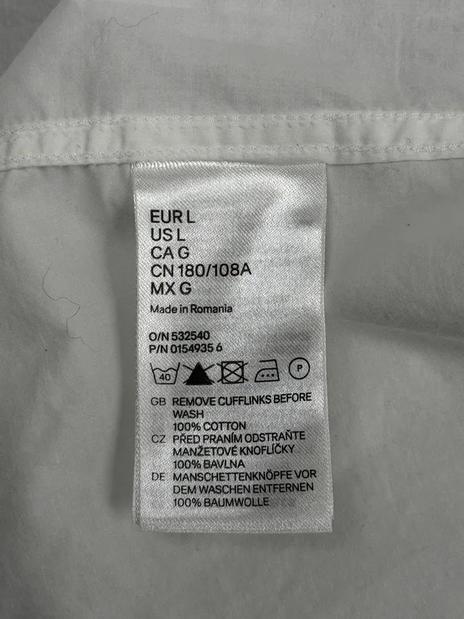 2012 Maison Margiela H&M White Bow Tie Trompe L’Oeil Shirt HiKURta 9
