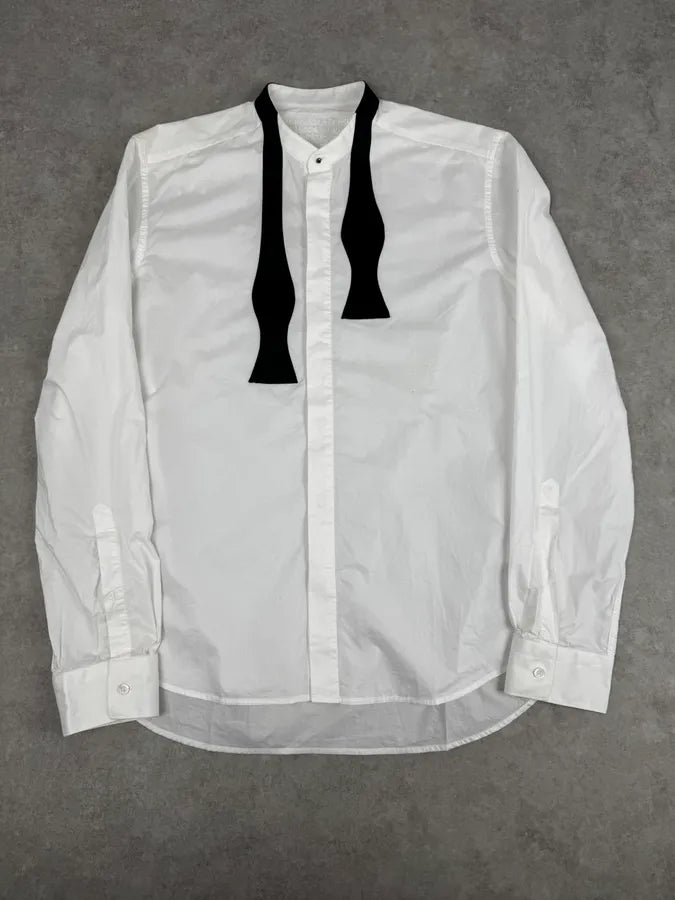 2012 Maison Margiela H&M White Bow Tie Trompe L’Oeil Shirt HiKURta 0