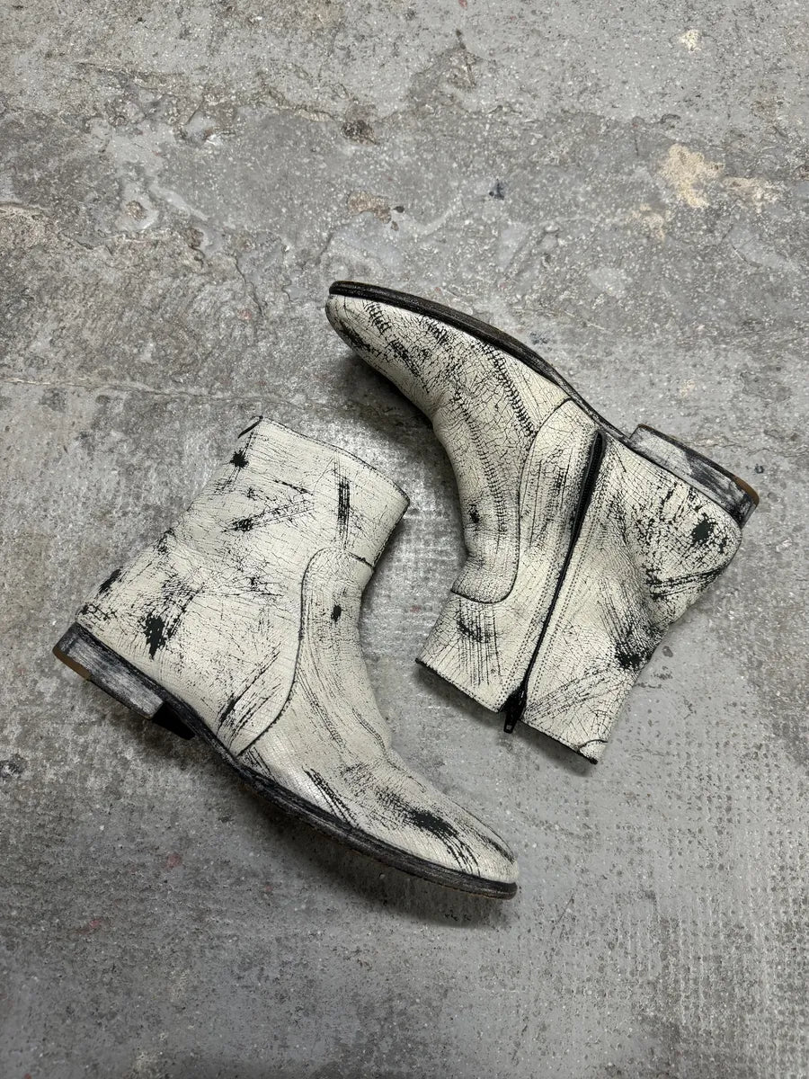 2012 Maison Margiela White HM Boots  (40eu/us7) 2