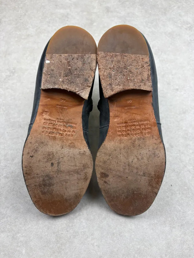 2012 Maison Martin Margiela H&M Teal Grey Leather Boots AkxlHLK 7