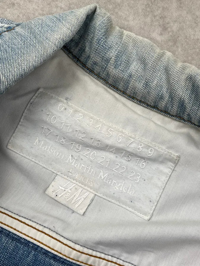 2012 Maison Margiela H&M Light Blue Multi-Pocket Denim Jacket uTAWqle 8