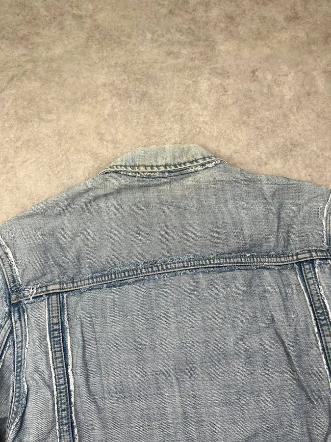 2012 Maison Margiela H&M Light Blue Multi-Pocket Denim Jacket uTAWqle 6