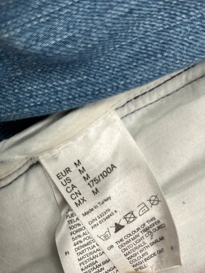 2012 Maison Margiela H&M Light Blue Multi-Pocket Denim Jacket uTAWqle 9