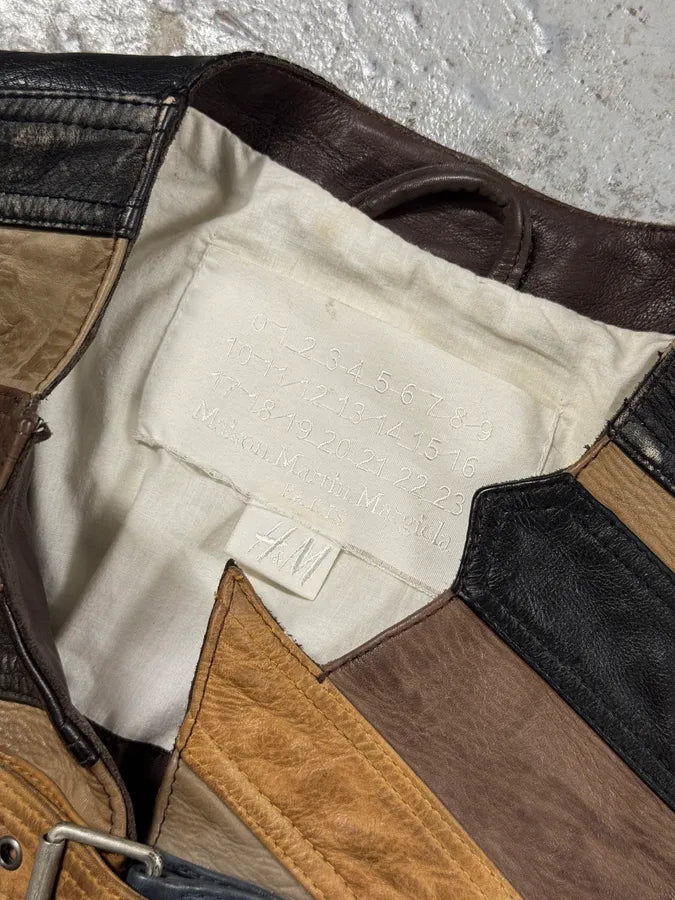 2012 Maison Martin Margiela x H&M Belt Leather Jacket NBjMTge 7