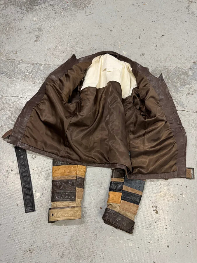 2012 Maison Martin Margiela x H&M Belt Leather Jacket NBjMTge 9