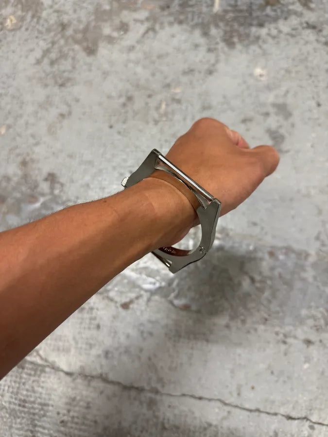 2012 Maison Martin Margiela x H&M Silver Metal Watch Bracelet luyKZYk 1