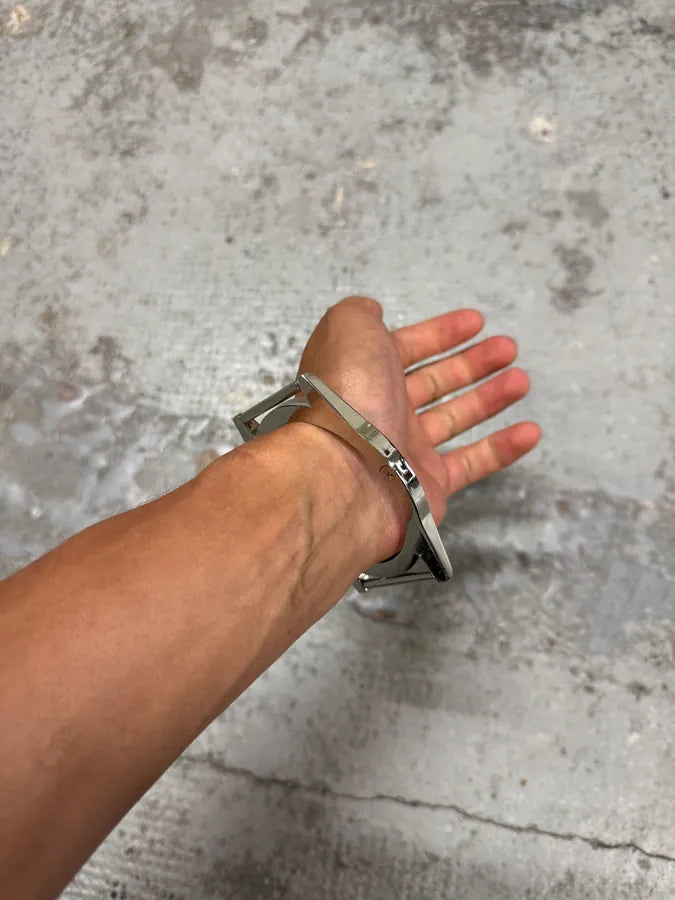 2012 Maison Martin Margiela x H&M Silver Metal Watch Bracelet luyKZYk 4
