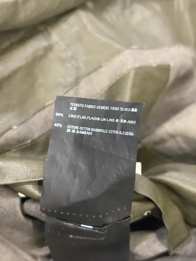 AW2011 Balenciaga Khaki Blend Hooded Long Anorak Jacket gUXSSvf 12