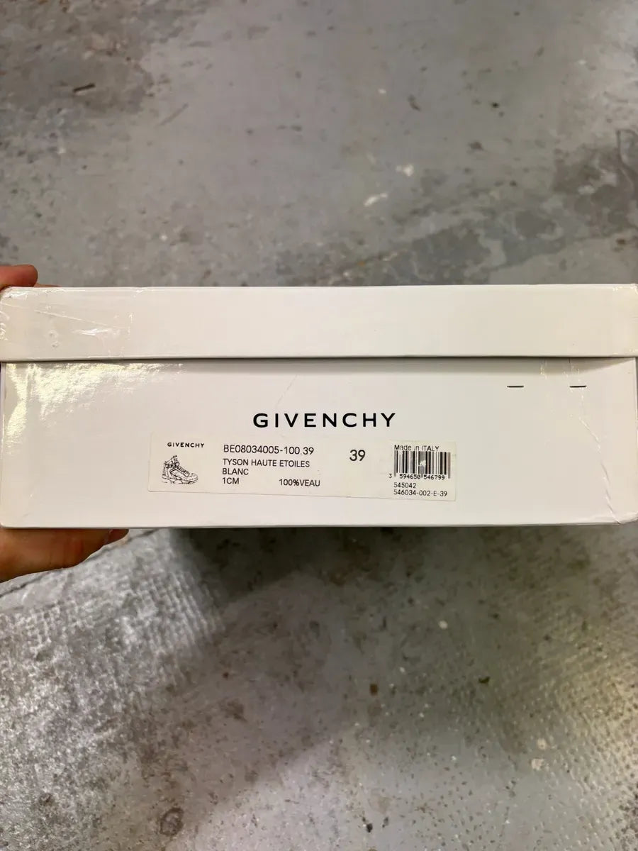 2013 Givenchy Tyson Palm High White Leather Sneakers XEeFhLw 8