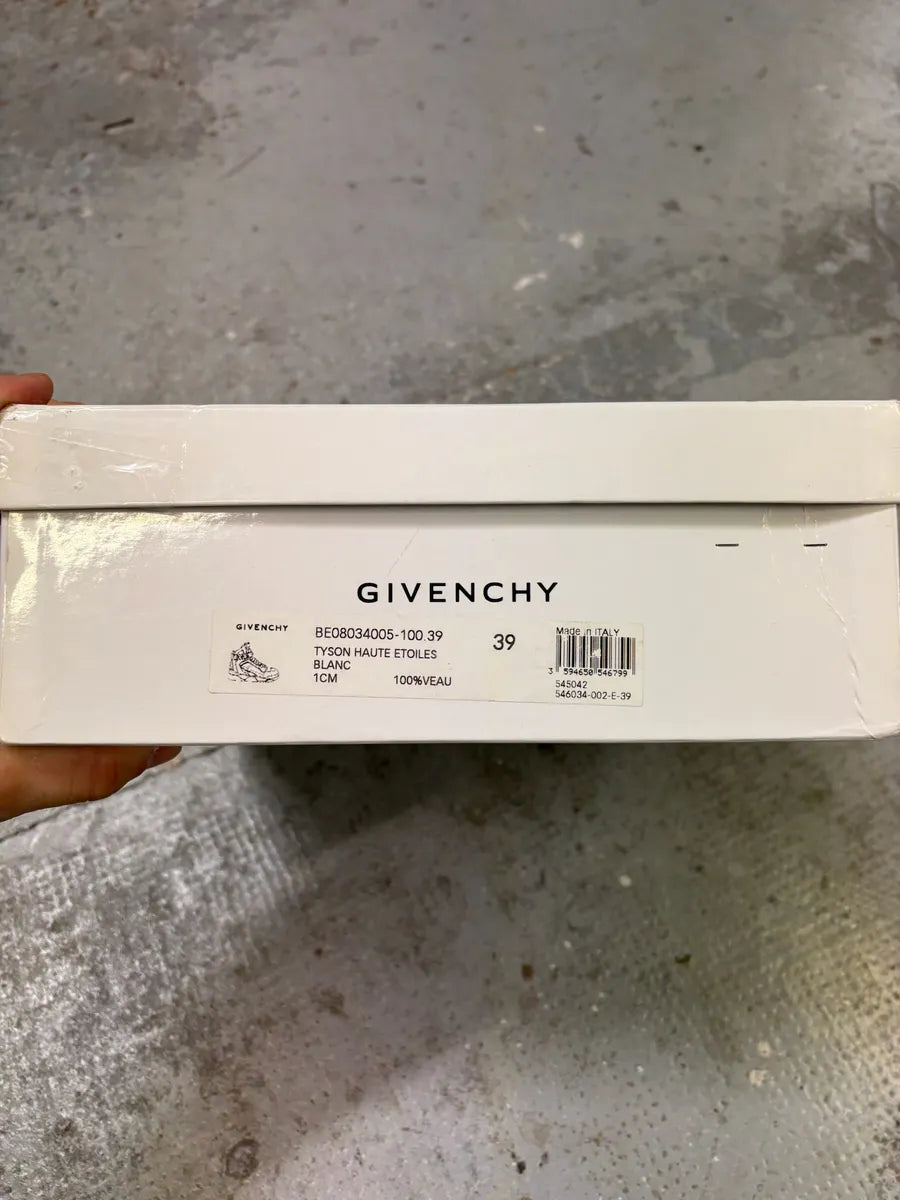 2013 Givenchy Tyson Palm High White Leather Sneakers XEeFhLw 8