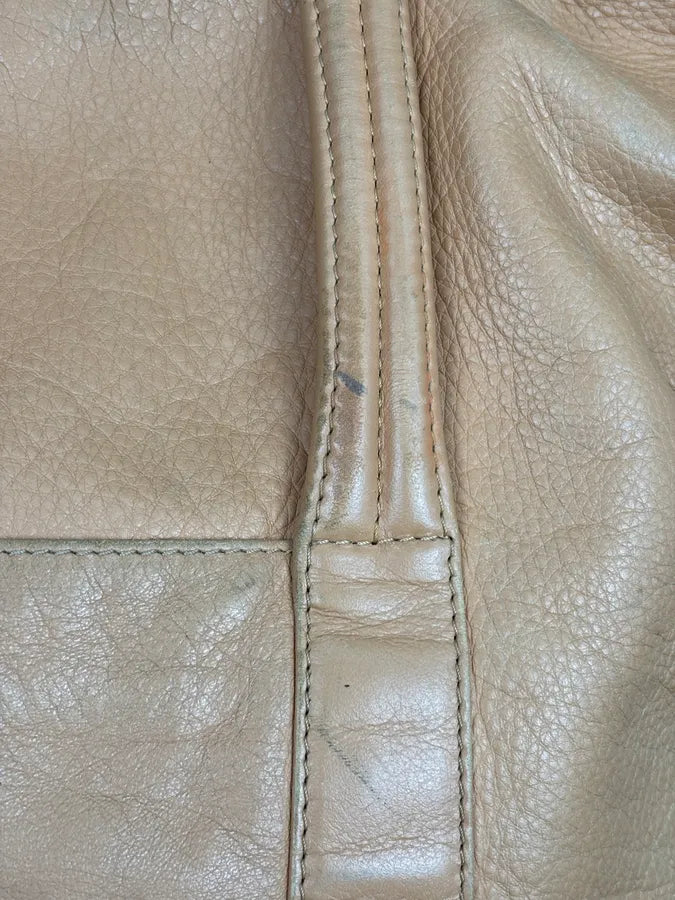 AW2013 Maison Margiela Tan Leather Beige Signature Handle Bag iIsFPQO 10