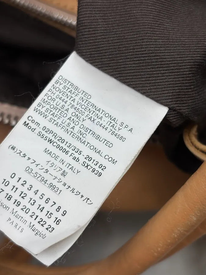 AW2013 Maison Margiela Tan Leather Beige Signature Handle Bag iIsFPQO 17