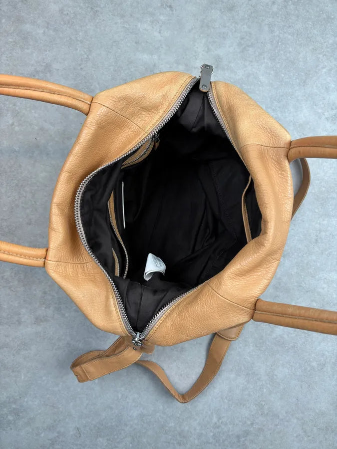 AW2013 Maison Margiela Tan Leather Beige Signature Handle Bag iIsFPQO 15