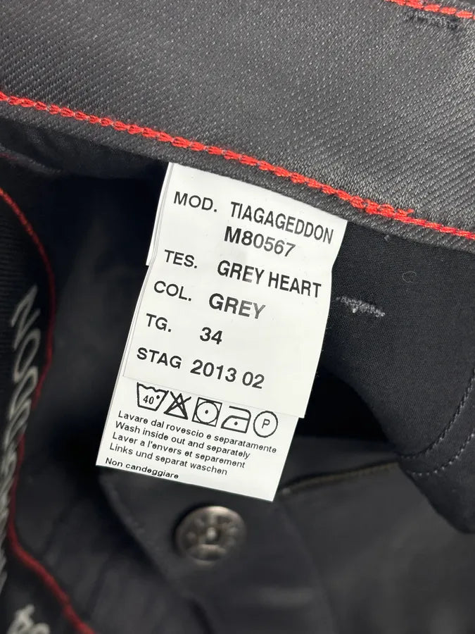 AW2013 Marithé + François Girbaud Black Waxed Effect Slim Denim Jeans  SEVooos 11