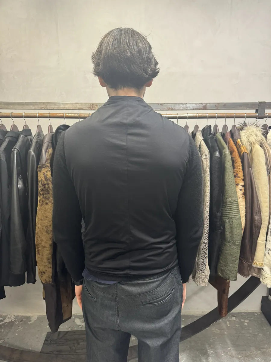 2013 Prototype Emporio Armani Asymmetrical Pony Hair Green Vest kUDZEhq 4