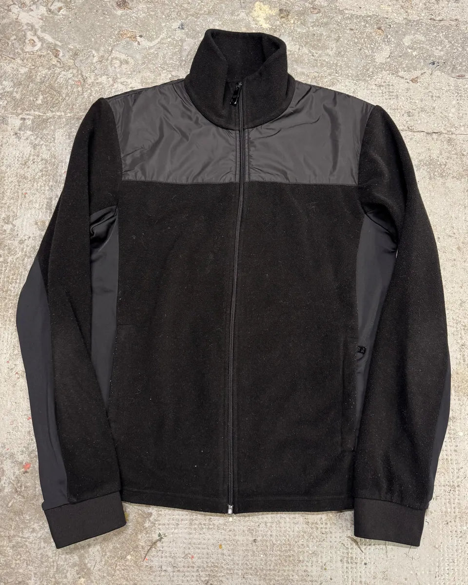 AW2014 Prada Black Nylon Polar Zip Sweater IcohxNA 0