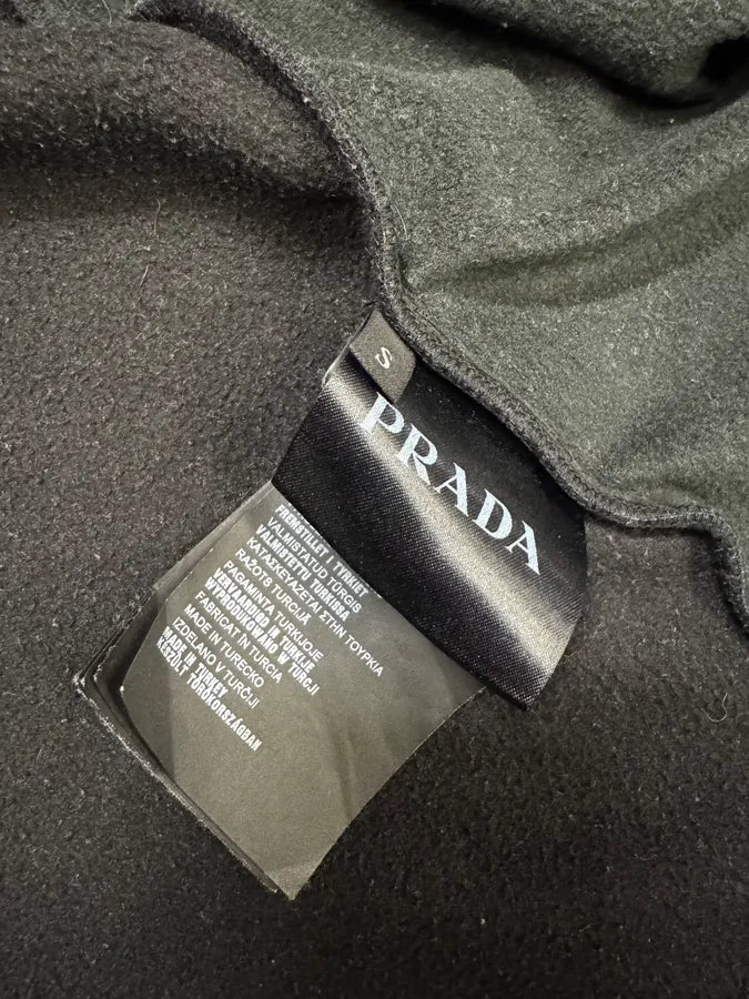 AW2014 Prada Black Nylon Polar Zip Sweater IcohxNA 10