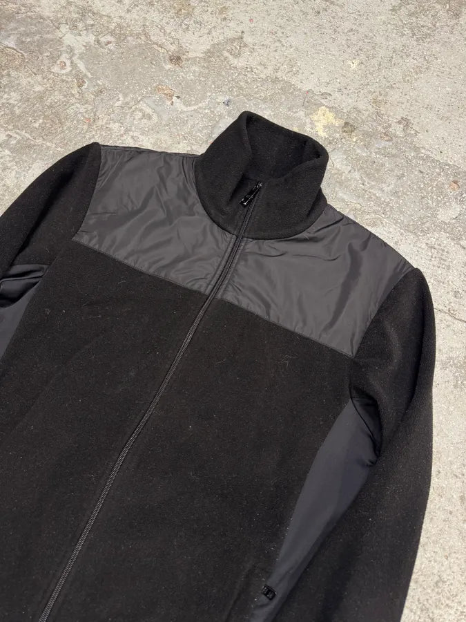 AW2014 Prada Black Nylon Polar Zip Sweater IcohxNA 4