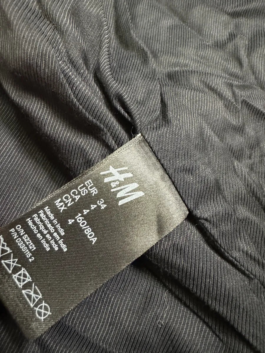 2015 Balmain H&M Black Braided Details Contemporary Dress PFfrxZC 10