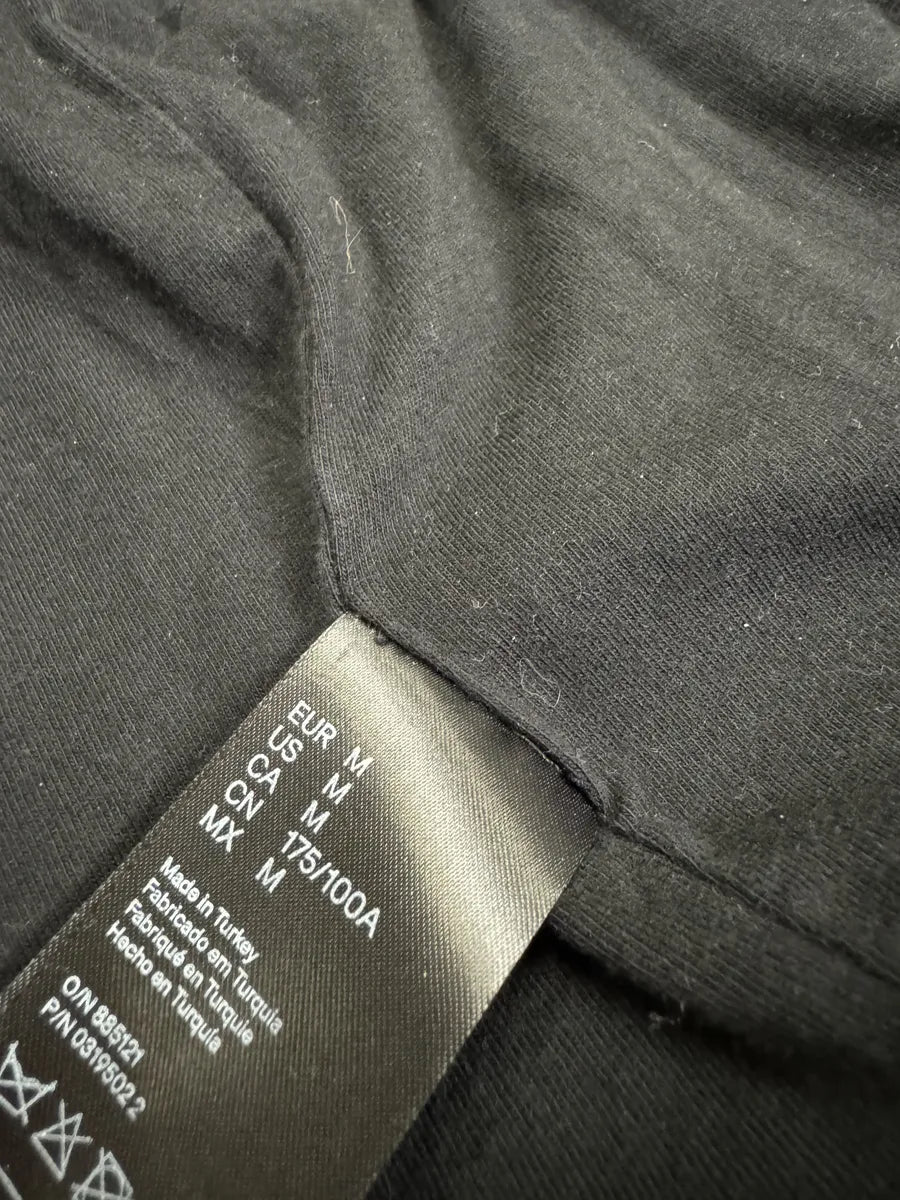 2015 Balmain H&M Black Hybrid Leather Padded Zip-Up Sweater (M) 7