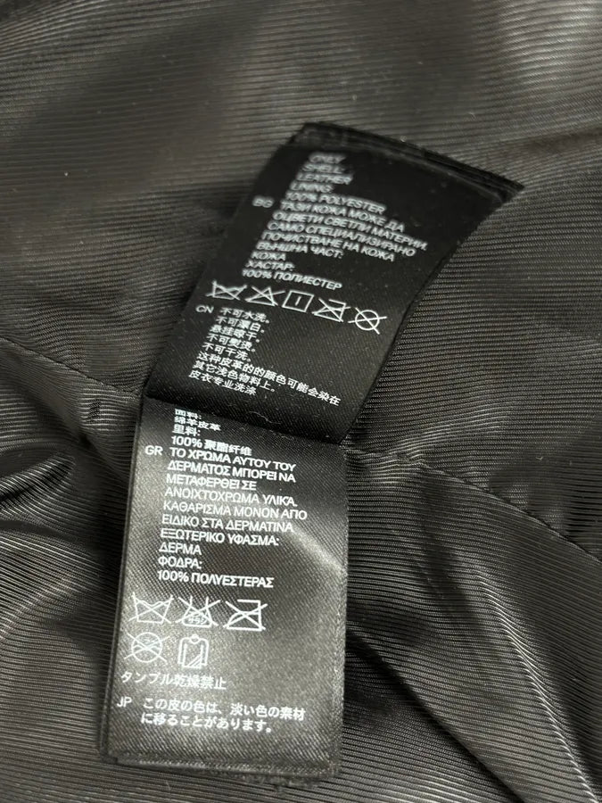 2015 Balmain H&M Black Leather Horpist Avant-Garde Rock Jacket rscNkzX 11