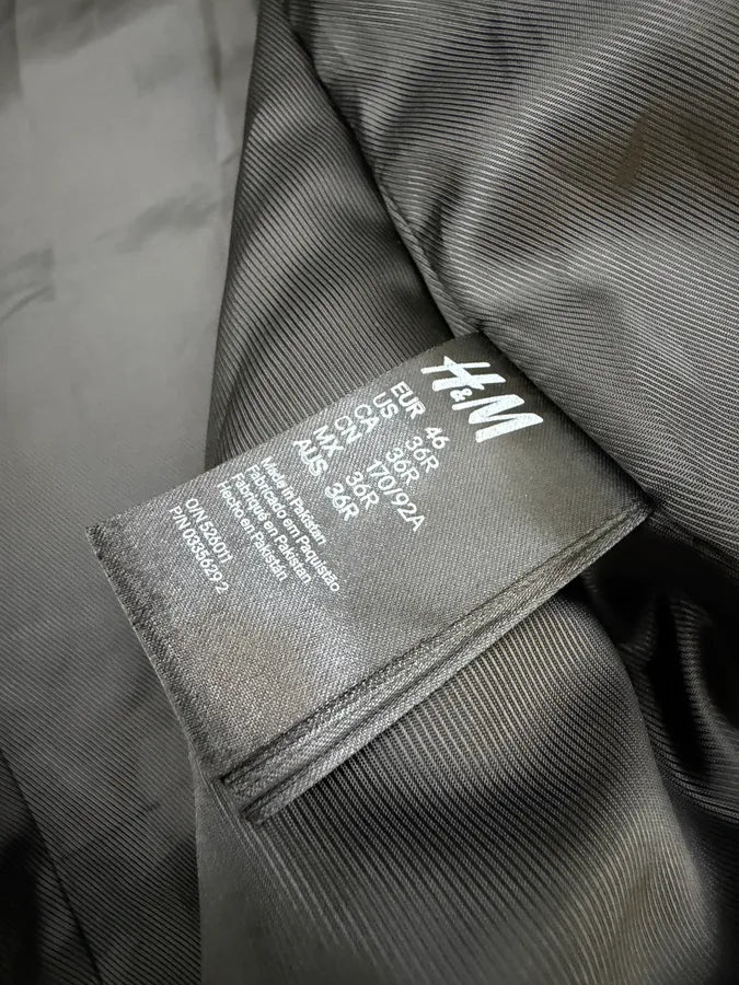 2015 Balmain H&M Black Leather Perfecto Biker Jacket hnuExfL 11