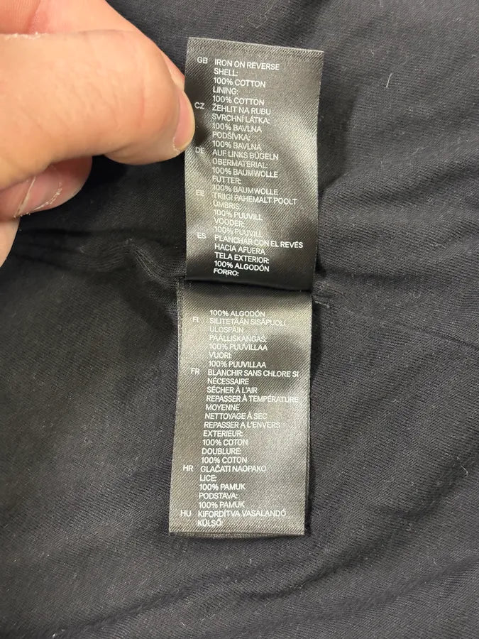 2015 Balmain H&M Black Padded Leather Hybrid Zip-up Sweatshirt GFmjdxU 10