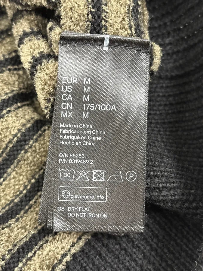 2015 Balmain H&M Striped Signature Buttoned Sweater DfWmgXu 10