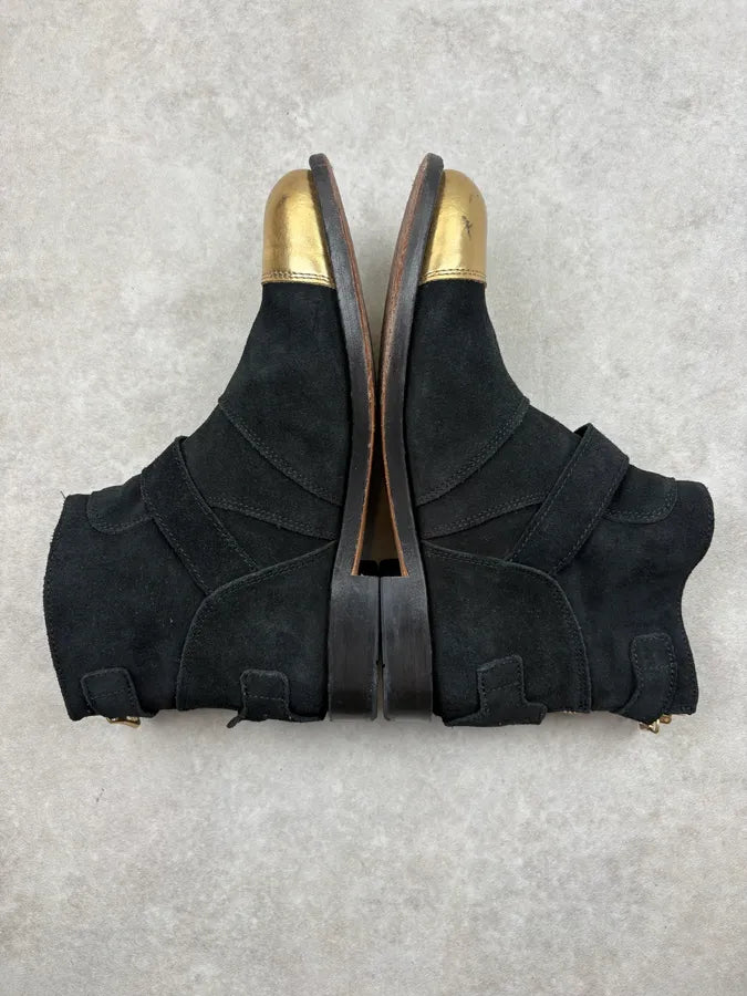 2015 Balmain x H&M Buckle Strap Boots Designed by Olivier Rousteing LaVAXtq 4
