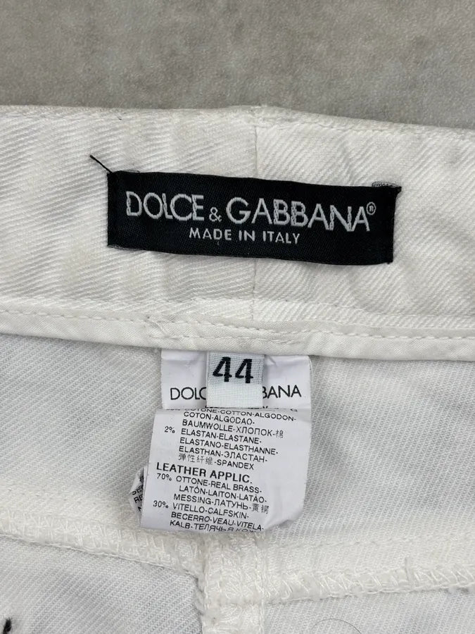 2010s Dolce & Gabbana Black & White Trompe LOeil Star Print Jeans QhNUdwc 10