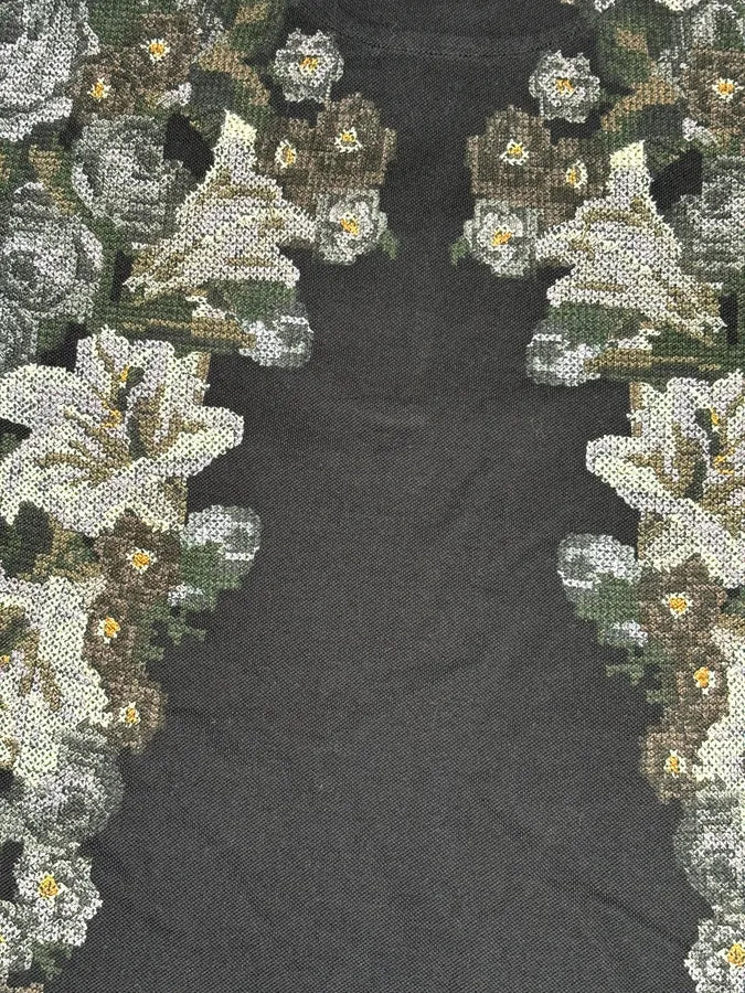 2010s Dolce & Gabbana Black Polo Cotton Floral Embroidered  AMDqKuG 8