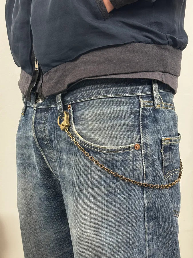 2015 Dsquared2 Gold Brass Handcuff Chain Link Penitentiary Edition yOYBpLd 0