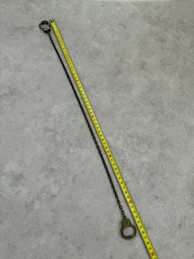 2015 Dsquared2 Gold Brass Handcuff Chain Link Penitentiary Edition yOYBpLd 6