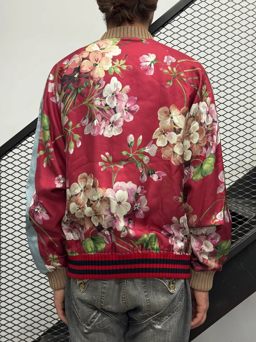 SS2016 Gucci Track Nylon Floral Red Jacket  DrfoQyn 2