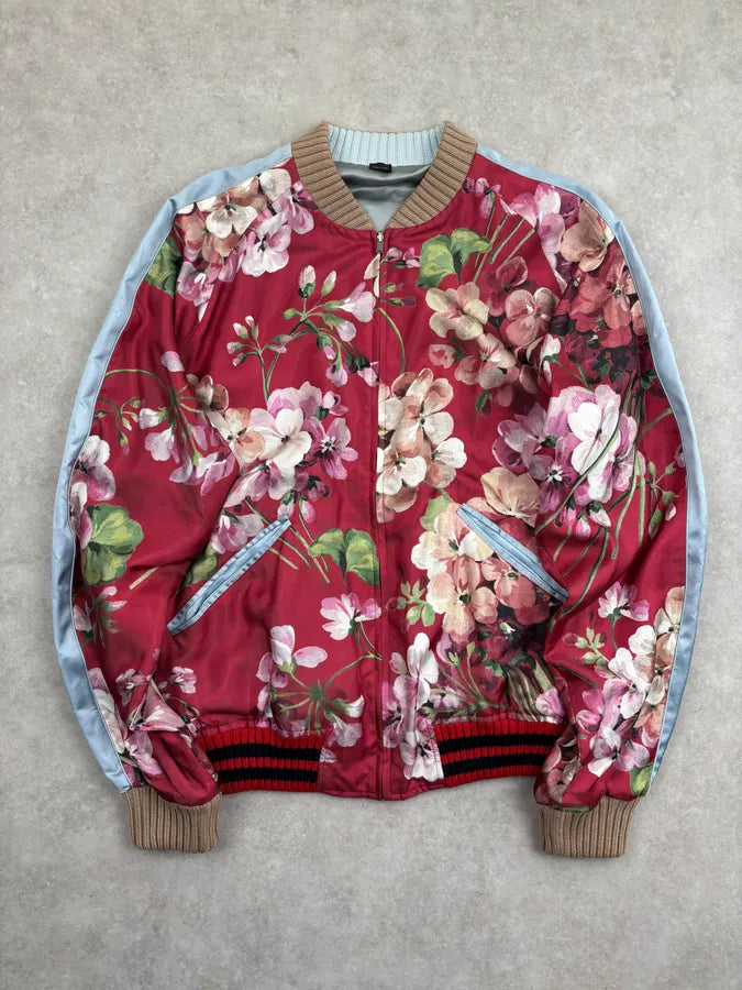SS2016 Gucci Track Nylon Floral Red Jacket  DrfoQyn 0