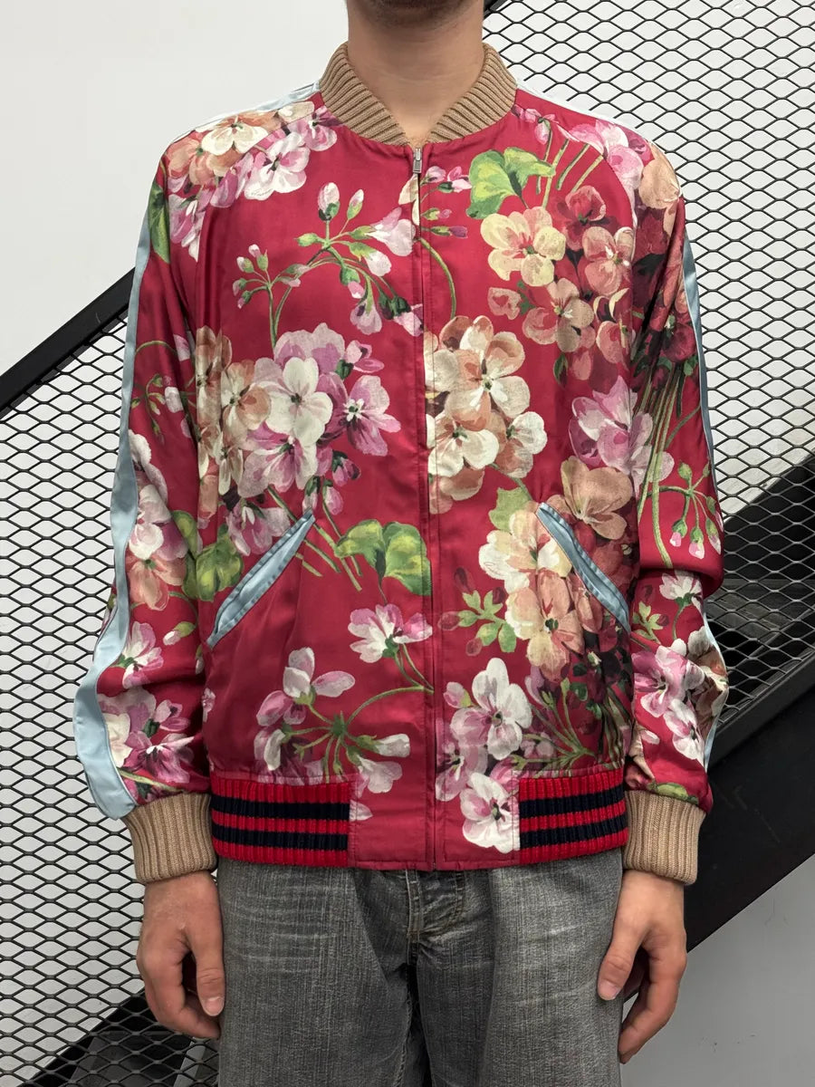 SS2016 Gucci Track Nylon Floral Red Jacket  DrfoQyn 1