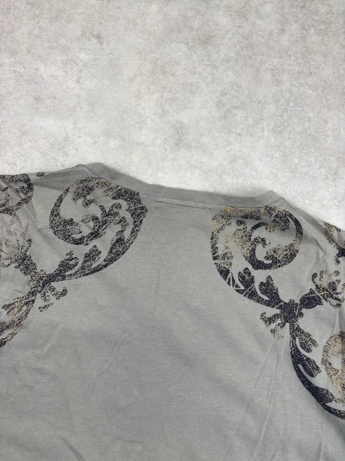 SS2015 Versace Faded Khaki Baroque Royal T-Shirt lZGtjjM 5