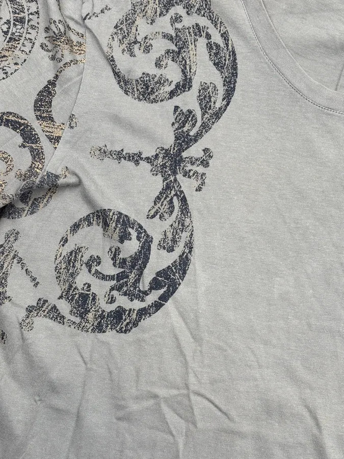 SS2015 Versace Faded Khaki Baroque Royal T-Shirt lZGtjjM 6