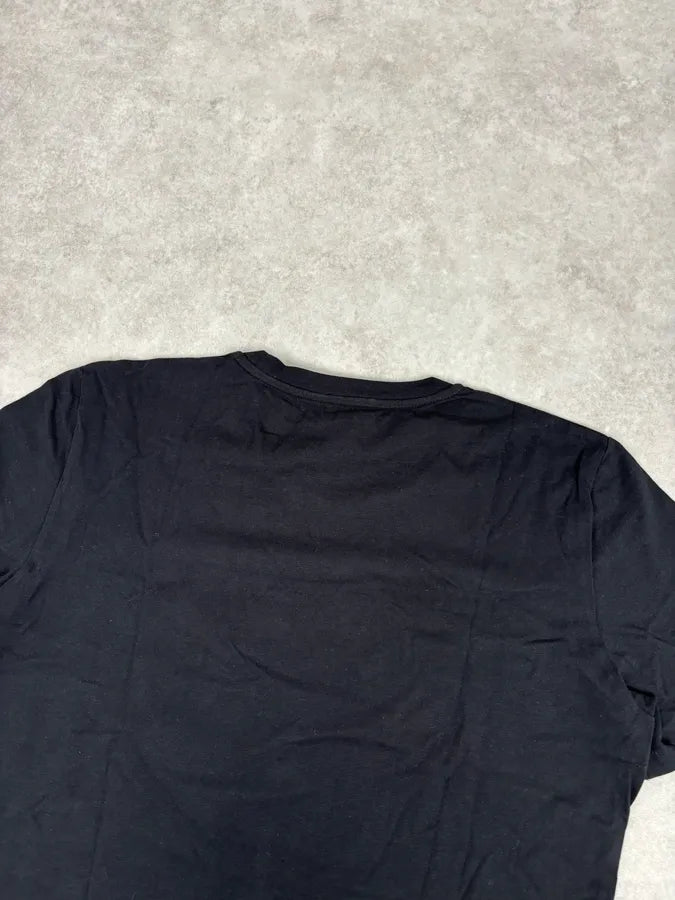 SS2016 Cavalli Black Cotton Graphic Lip Smoke Cigarette T-Shirt dgiNPXn 5