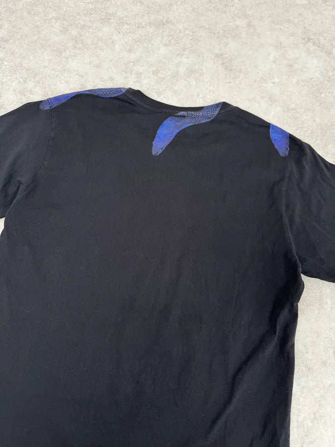SS2016 Marcelo Burlon Black & Navy Snake T-Shirt FFdRgrJ 5