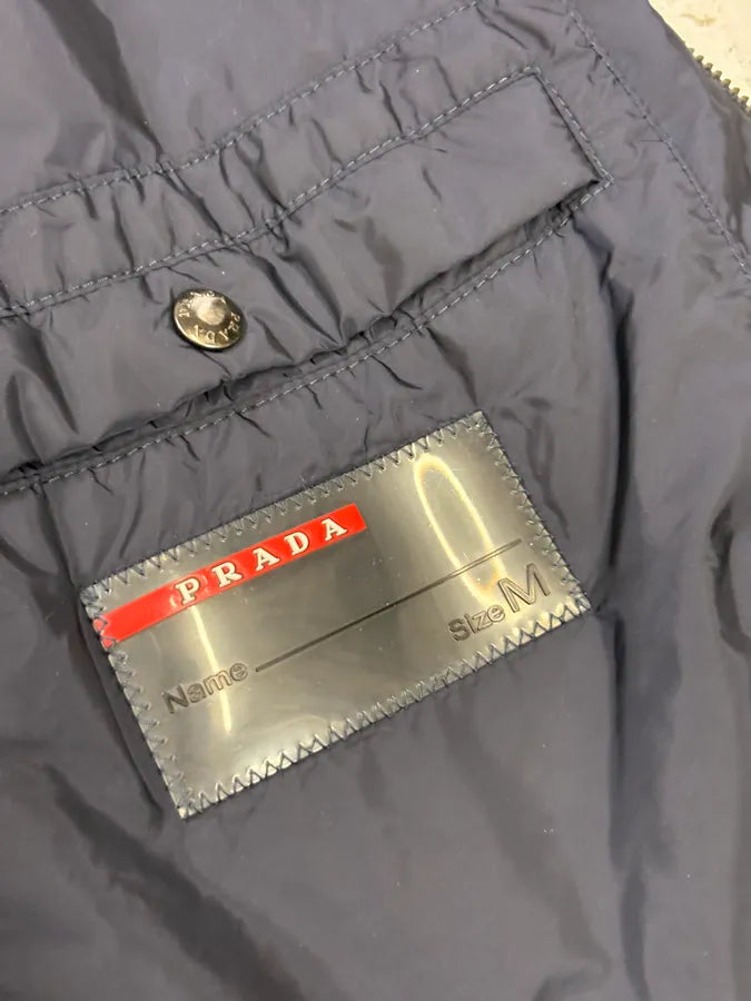 SS2016 Prada Navy Nylon Hooded Windbreaker Jacket ciNabNq 10