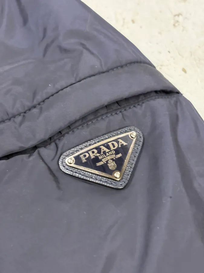 SS2016 Prada Navy Nylon Hooded Windbreaker Jacket ciNabNq 7