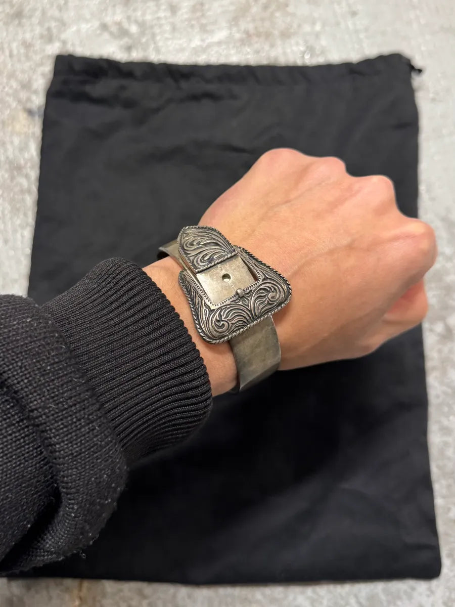 2016 Saint Laurent Western Buckle Armband Bracelet qZqIKYx 0