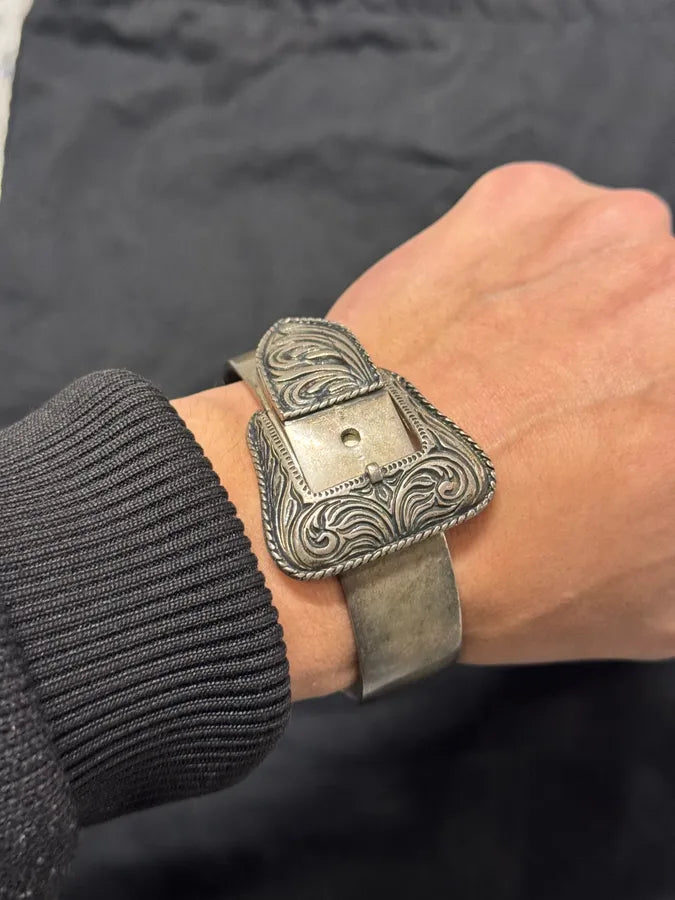 2016 Saint Laurent Western Buckle Armband Bracelet qZqIKYx 2