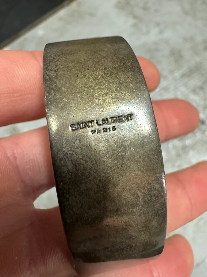 2016 Saint Laurent Western Buckle Armband Bracelet qZqIKYx 8