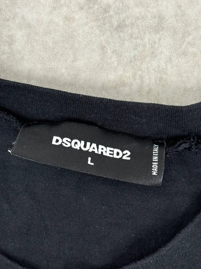 SS2017 Dsquared2 Black Safety Pin Print T-Shirt czJXmUN 7