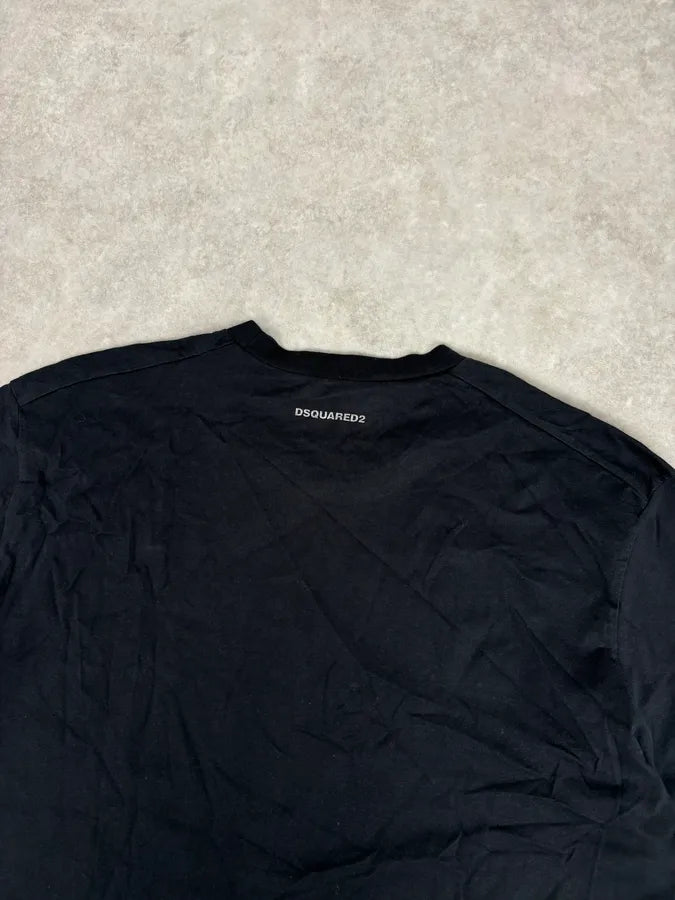 SS2017 Dsquared2 Black Safety Pin Print T-Shirt czJXmUN 5