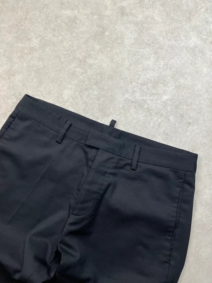SS2017 Dsquared2 Black Wool Tailored Pants HJDbNtj 5