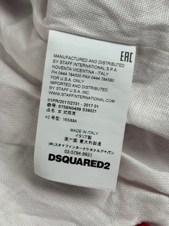 SS2017 Dsquared2 Red Buttoned Blazer Officer Jacket bSLykLM 11