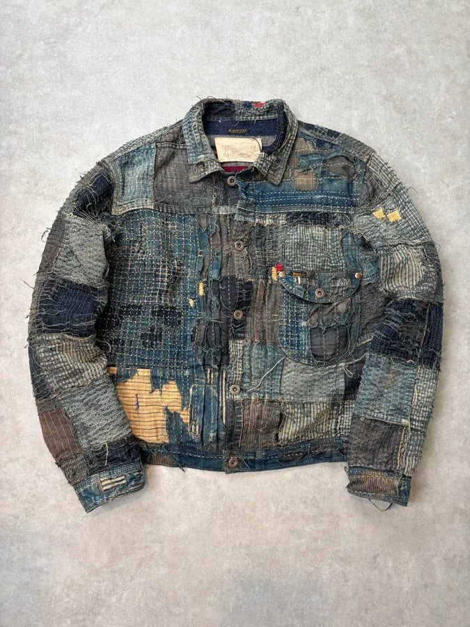 2019 Kapital Boro Wool Japanese Patchwork Jacket GLRWCrw 0